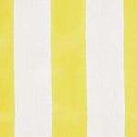 Wide Stripe Block printed Fabric Linen Yellow Free Sample