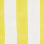 Wide Stripe Block printed Fabric Linen Yellow